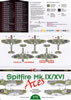 DK Decals 1/72 scale Spitfire Mk.IX/XVI Aces by Mark Davies: Image