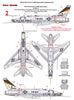 This is a nice set of large decals from Euro Decals covering 4 great NMF schemes for the F-100D airc: Image